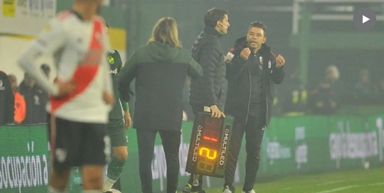 Video: Marcelo Gallardo y Sebastián Beccacece se pelearon a gritos en pleno partido