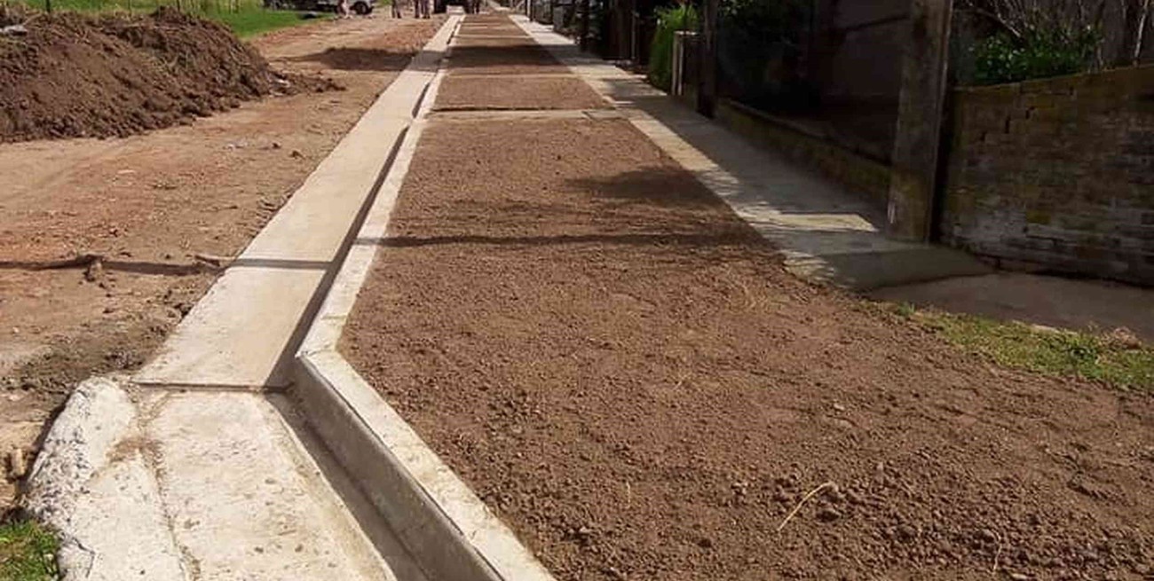 Aguardan la llegada de fondos del Plan Incluir para extender las obras de cordón cuneta