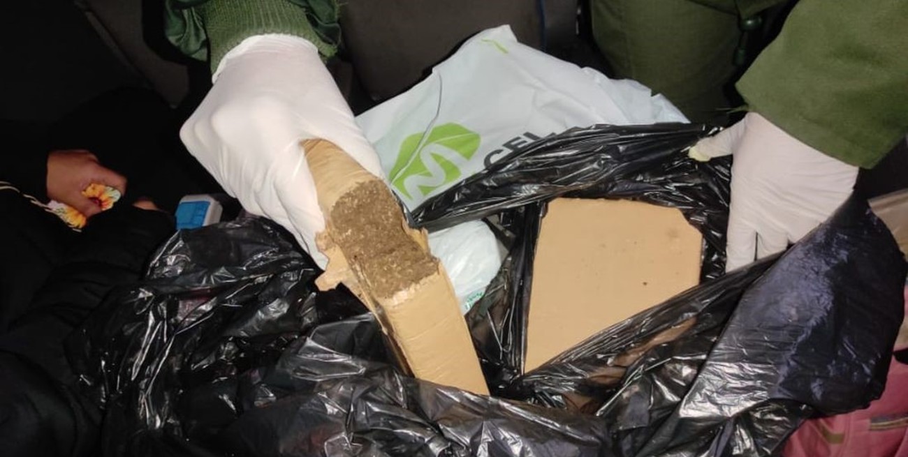 Santafesina detenida en San Justo con 2 kilos de marihuana