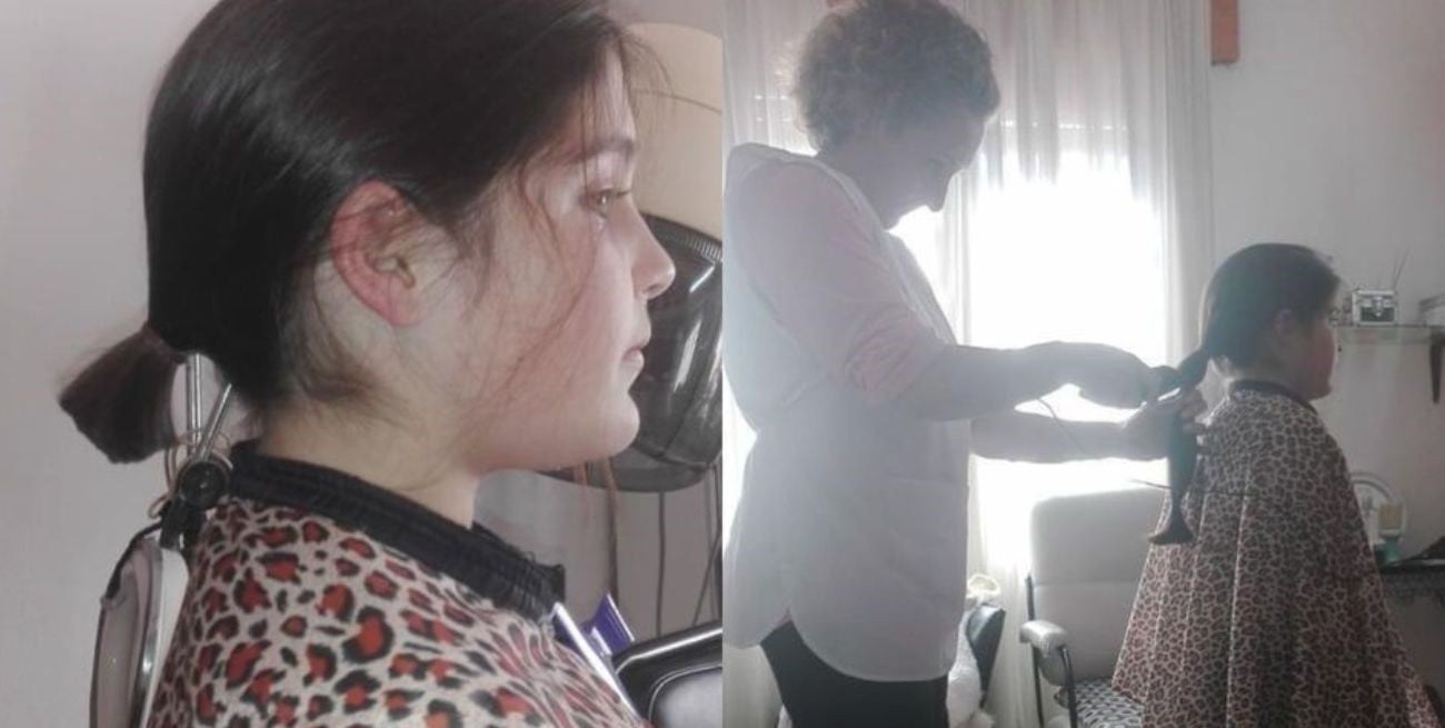 Con 8 años, decidió donar su pelo para personas con cáncer e impulsó una cadena de solidaridad
