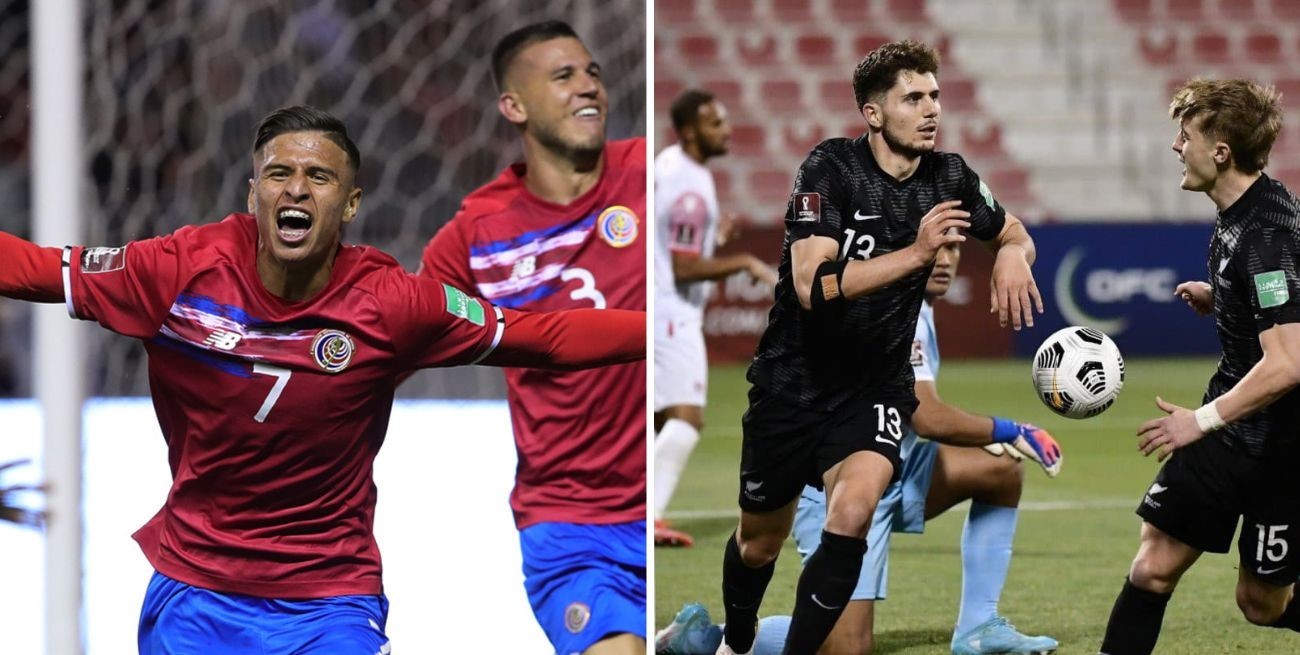 Se completan los grupos del Mundial Qatar 2022 con el duelo entre Costa Rica y Nueva Zelanda