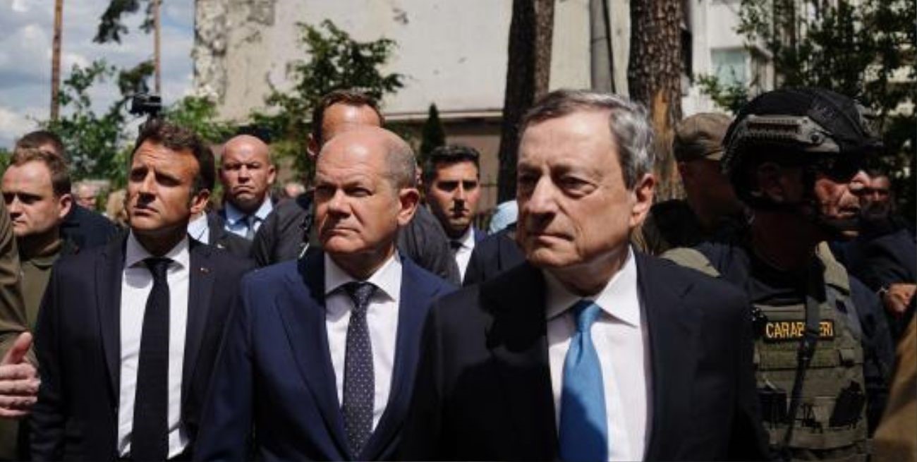 Macron, Scholz y Draghi viajan a Ucrania para reunirse con Zelenski