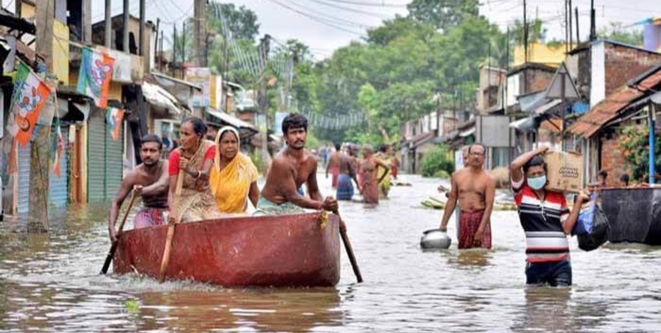 Las inundaciones en Bangladesh e India dejaron más de 40 muertos