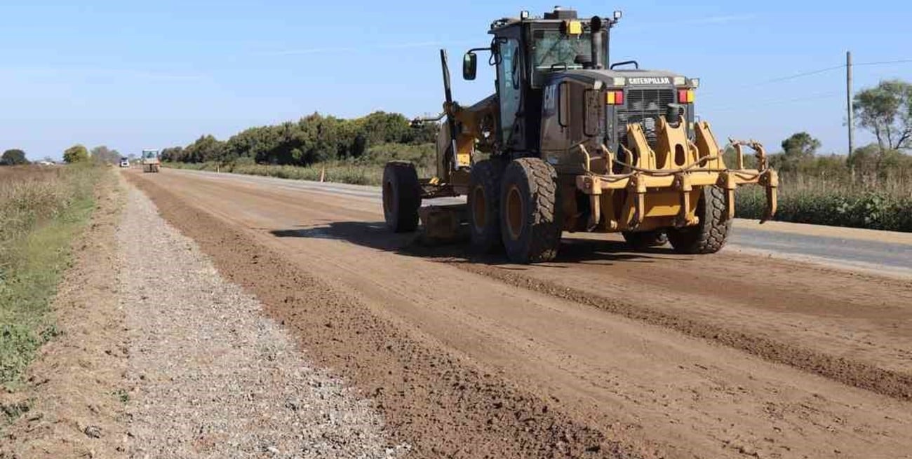 Avanza la repavimetación de la Ruta Nº 10 entre López y Santa Clara de Buena Vista