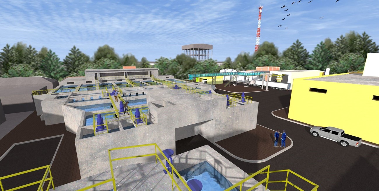 Planta potabilizadora: montan el obrador y el lunes cortarán el tránsito en una calle