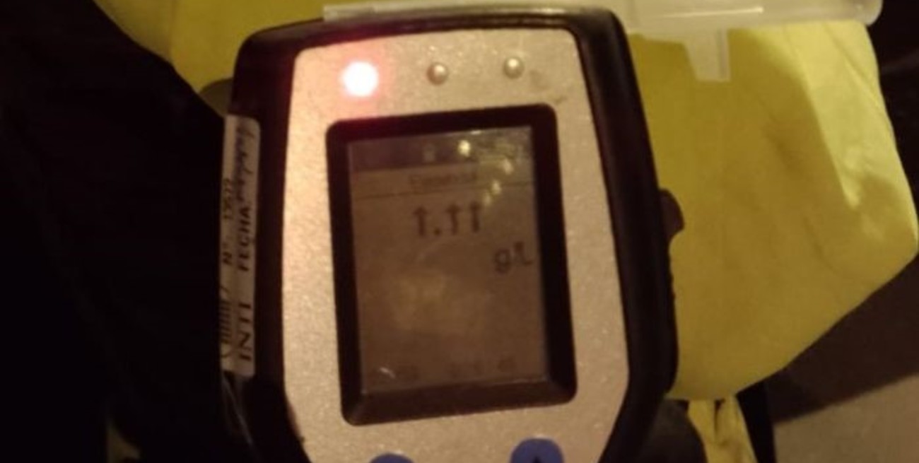 Camionero en problemas en la Ruta Provincial 1: le hicieron un test de alcoholemia y superó el nivel de medición