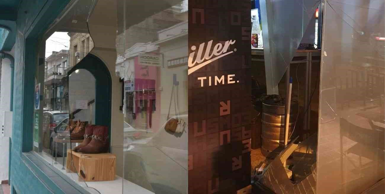 Vandalismo en dos comercios de la ciudad de Santa Fe

