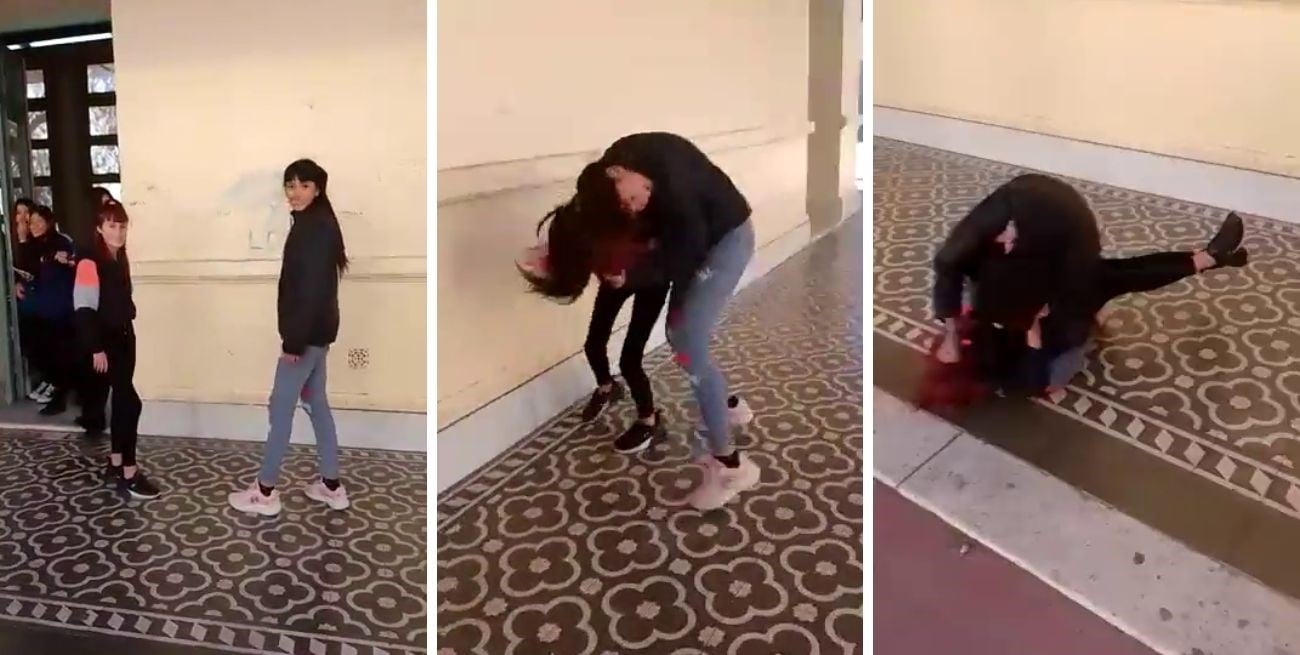 Video: dos chicas a las piñas en una escuela de San Juan