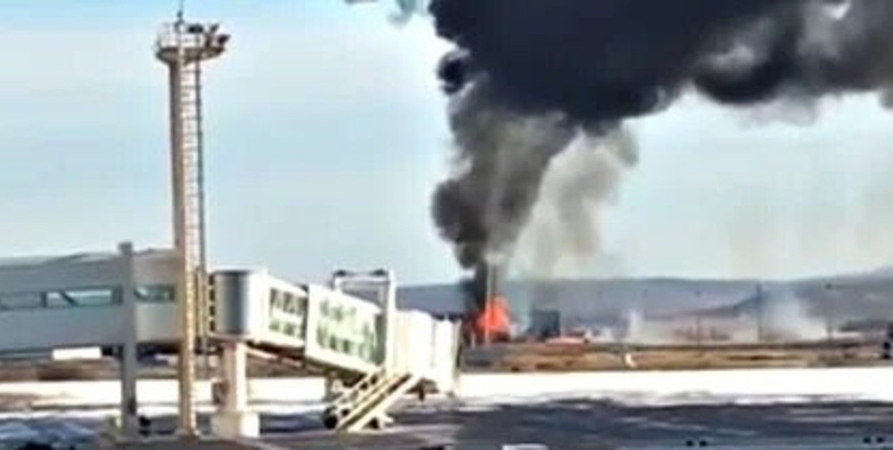 Video: se estrelló un avión sanitario en el aeropuerto de Río Grande y murieron los 4 tripulantes