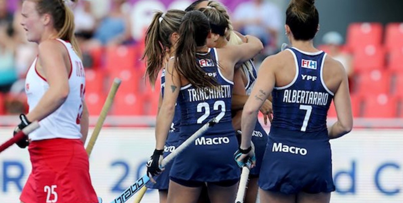 Las Leonas golearon a Canadá y se metieron en cuartos del Mundial de hockey