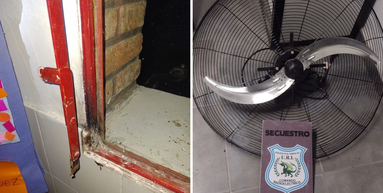 Robó un ventilador de un jardín de infantes de Santa Fe y terminó preso