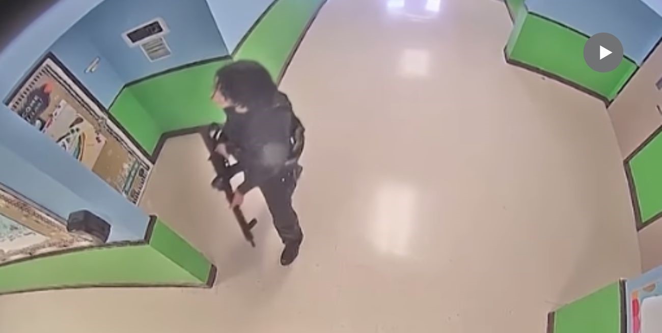Video: revelan imágenes de la masacre de Texas, captadas por las cámaras de seguridad de la escuela