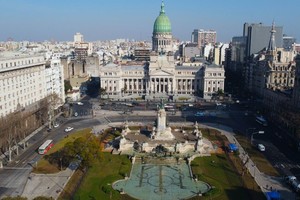 Imagen aérea del Congreso de la Nación / Crédito: Fernando Nicola (drone)