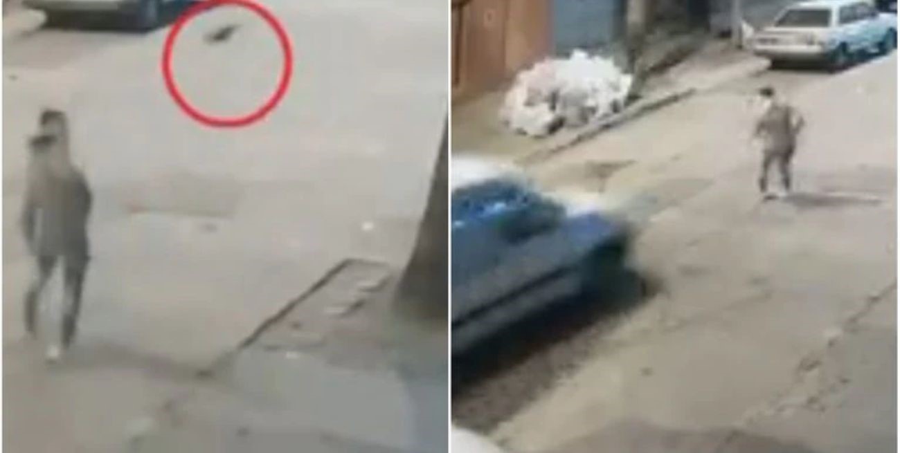 Video: entró a robar a una casa, salió corriendo pero lo persiguieron y atropellaron 