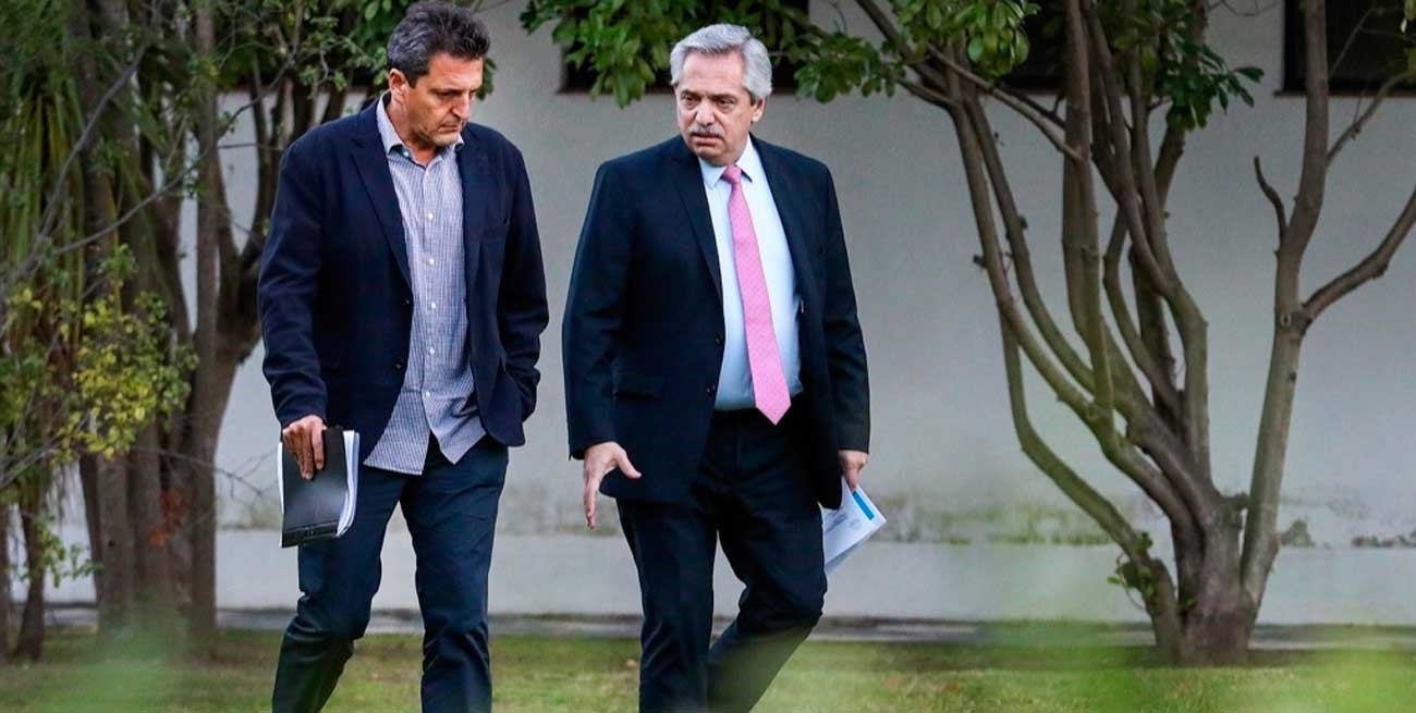 Alberto Fernández y Massa se encuentran reunidos en Olivos