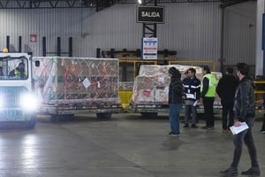 Días atrás arribaron vacunas del laboratorio Moderna. / Télam