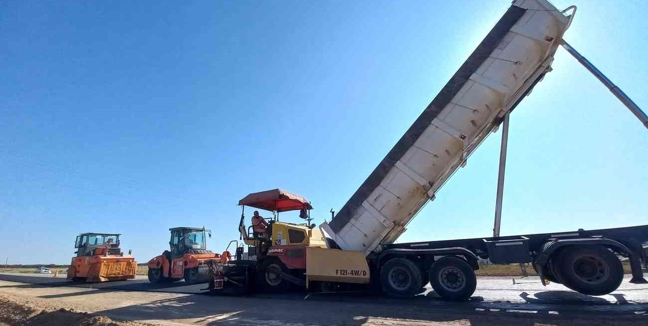 Avanza la pavimentación de la Ruta N° 39