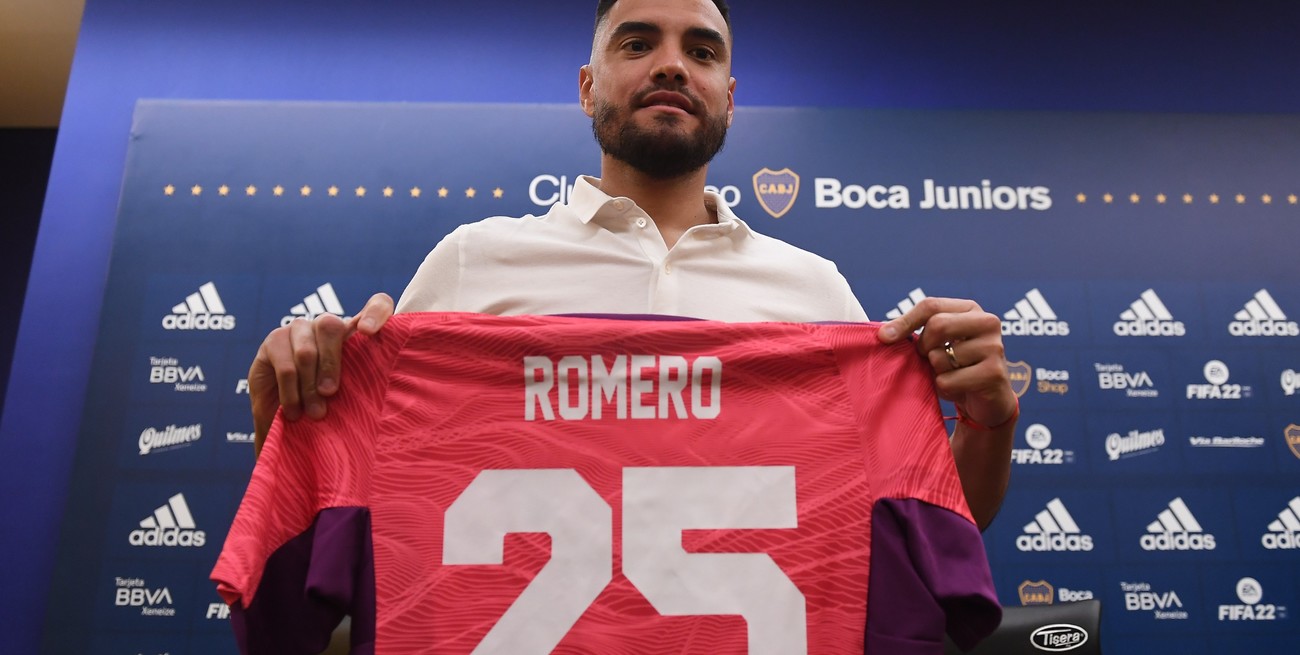 "Chiquito" Romero fue presentado en Boca: "Llego al más grande de la Argentina"