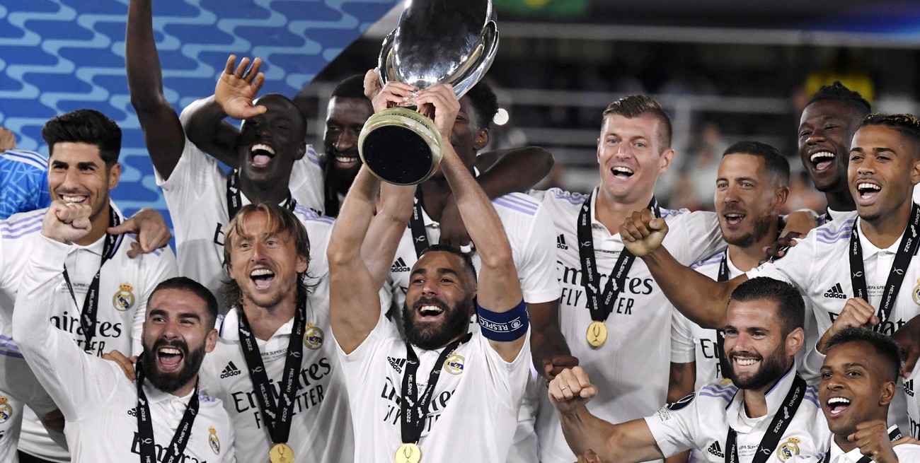 El Real Madrid venció al Frankfurt de Alemania y levantó la Supercopa de Europa