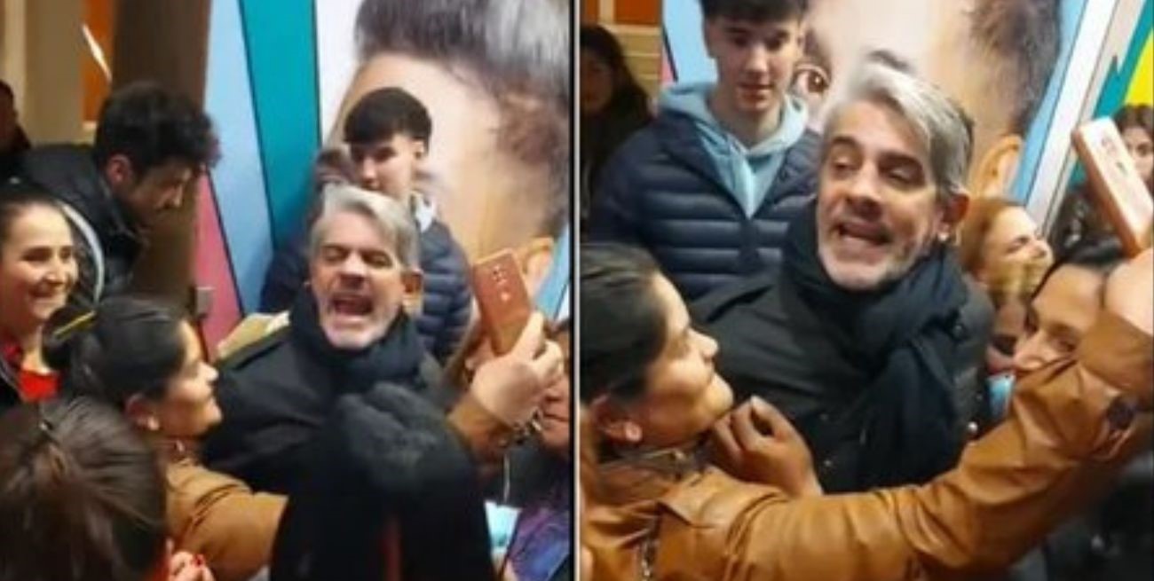 Video: así escrachaban a Pablo Echarri a la salida del teatro