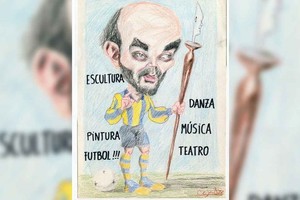 Roberto Fontanarrosa, "El Negro". Futbolero de alma y de corazón, "canalla" a morir. Crédito: Ilustración de Lucas Cejas