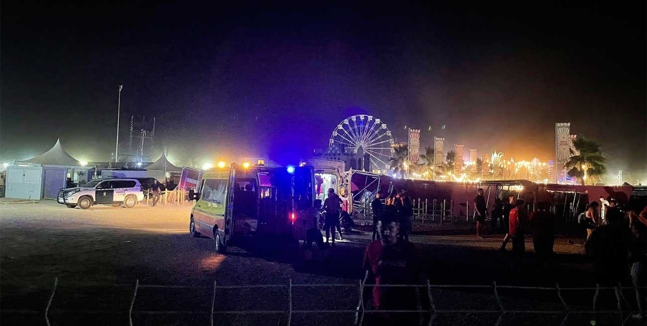 Video: se voló parte de un escenario en medio de un festival en España y murió una persona