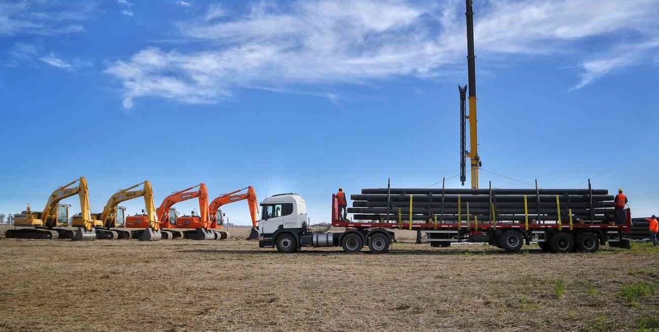 Avanza la obra de ampliación del Gasoducto Regional Sur