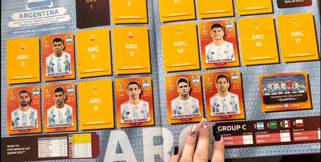 Facundo Farías ya tiene la figurita de Lionel Messi, la más difícil del álbum Qatar 2022