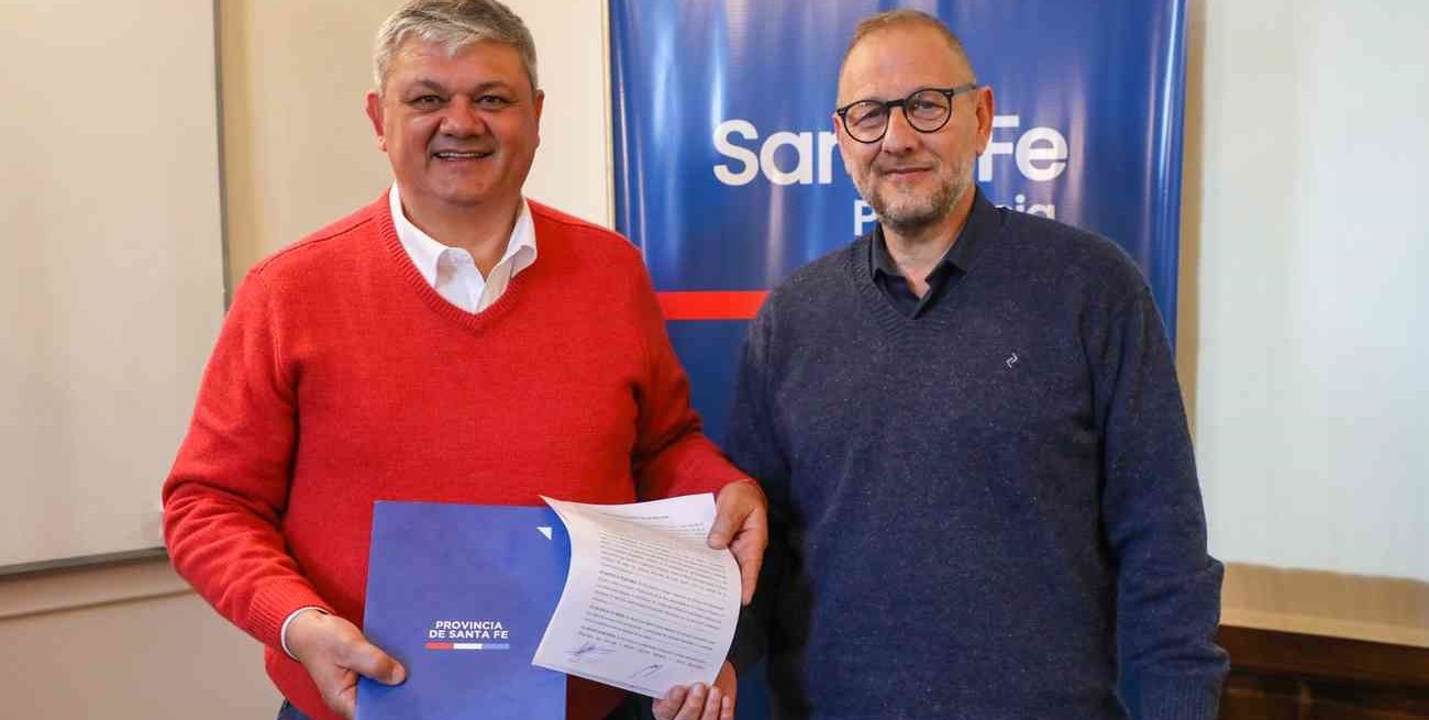 Villa Gobernador Gálvez selló acuerdo para obras de iluminación led