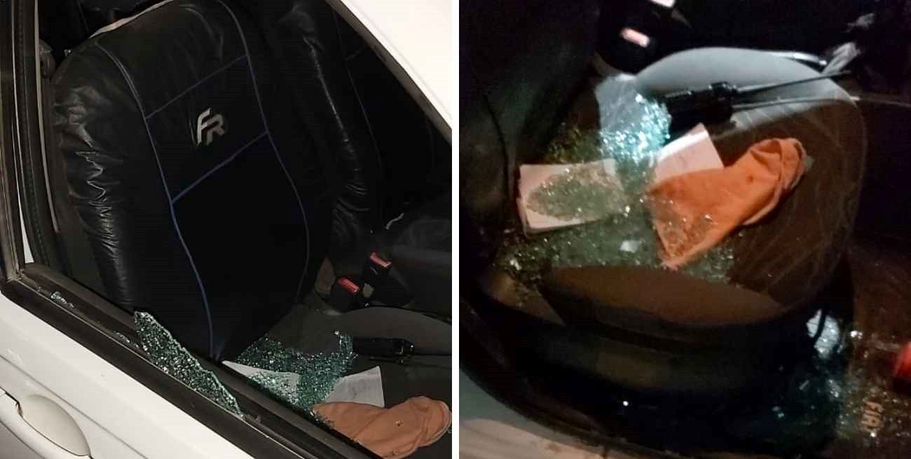 Atacaron una unidad del servicio de taxis en Casilda