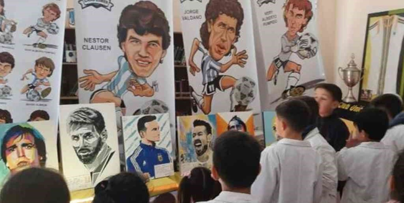 La muestra “Campeones” llegó a Monje para homenajear a Nery Pumpido