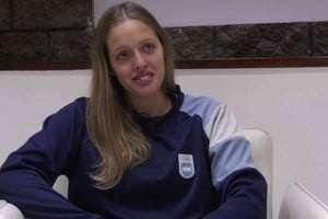 Candela Giordanino, la nadadora santafesina que sigue los pasos de su madre Celeste. 