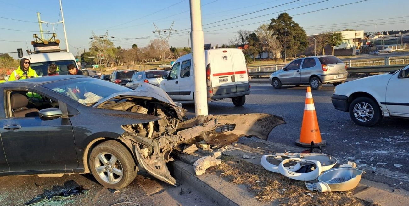Importante choque sobre Circunvalación en Rosario
