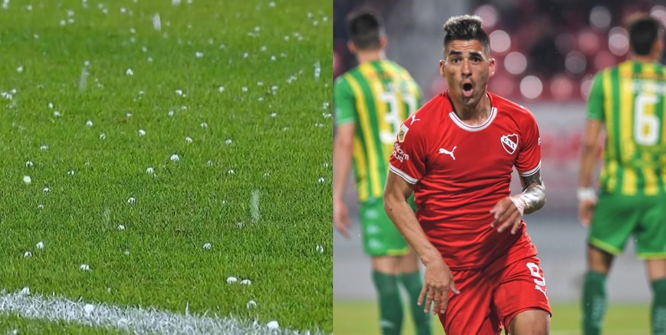 Video: granizó en Avellaneda en pleno Independiente vs. Aldosivi