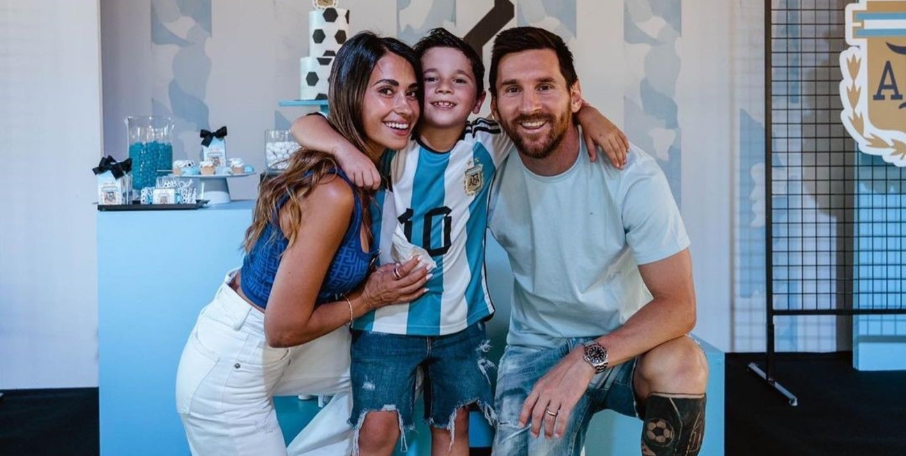 Mateo Messi festejó su cumpleaños con una temática de la Selección Argentina