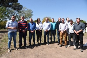El encuentro de mandatarios locales se realizó en General Lagos, en el predio donde se construye el proyecto educativo TecnoLagos. 