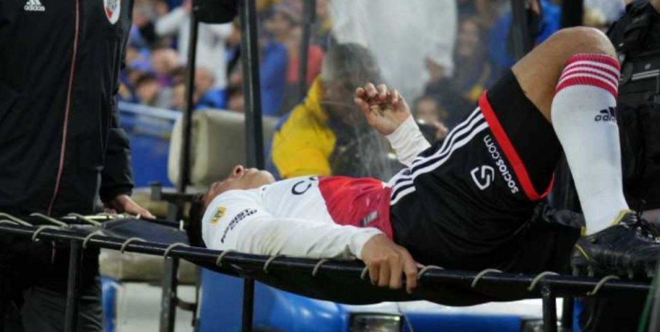 Rodrigo Aliendro fue operado tras la fractura del maxilar sufrida en el Superclásico Boca - River