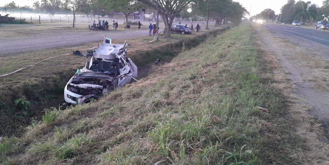 Tres heridos tras el choque entre un camión y una camioneta