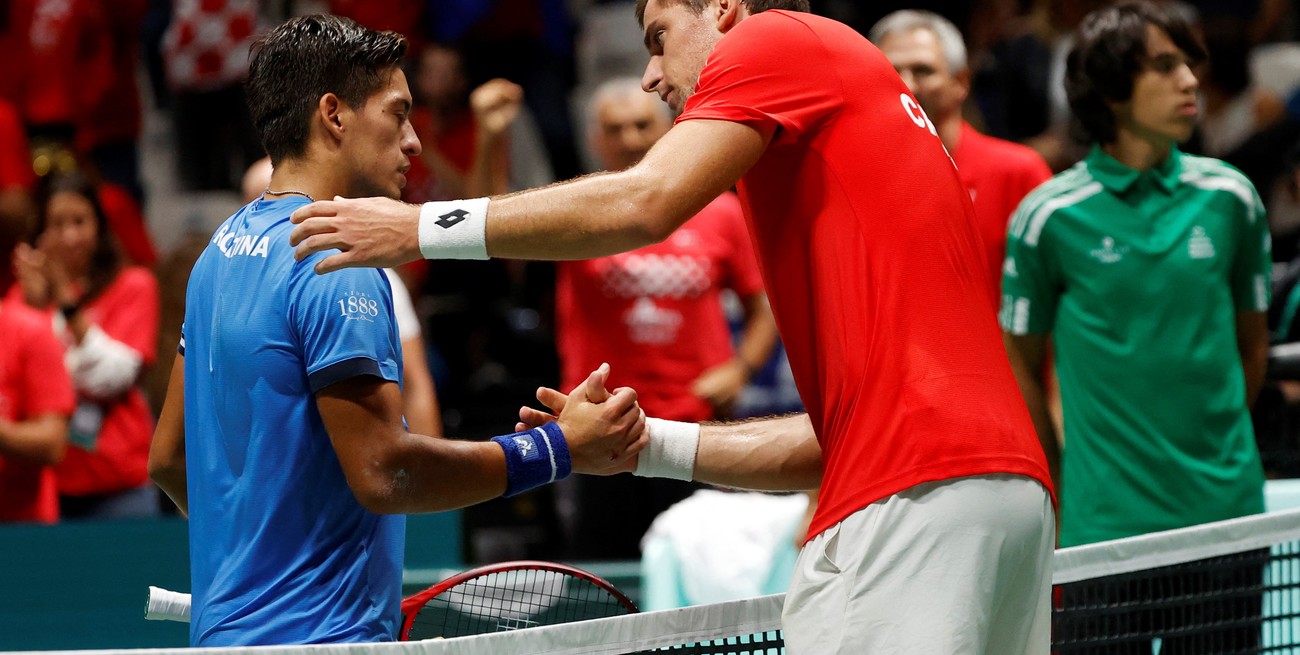 Sebastián Báez perdió el primer punto contra Croacia: "Aún tengo mucho por aprender"