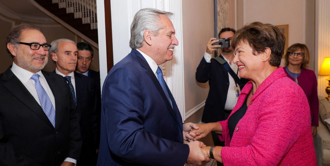 La directora del FMI destacó la reunión con Alberto Fernández

