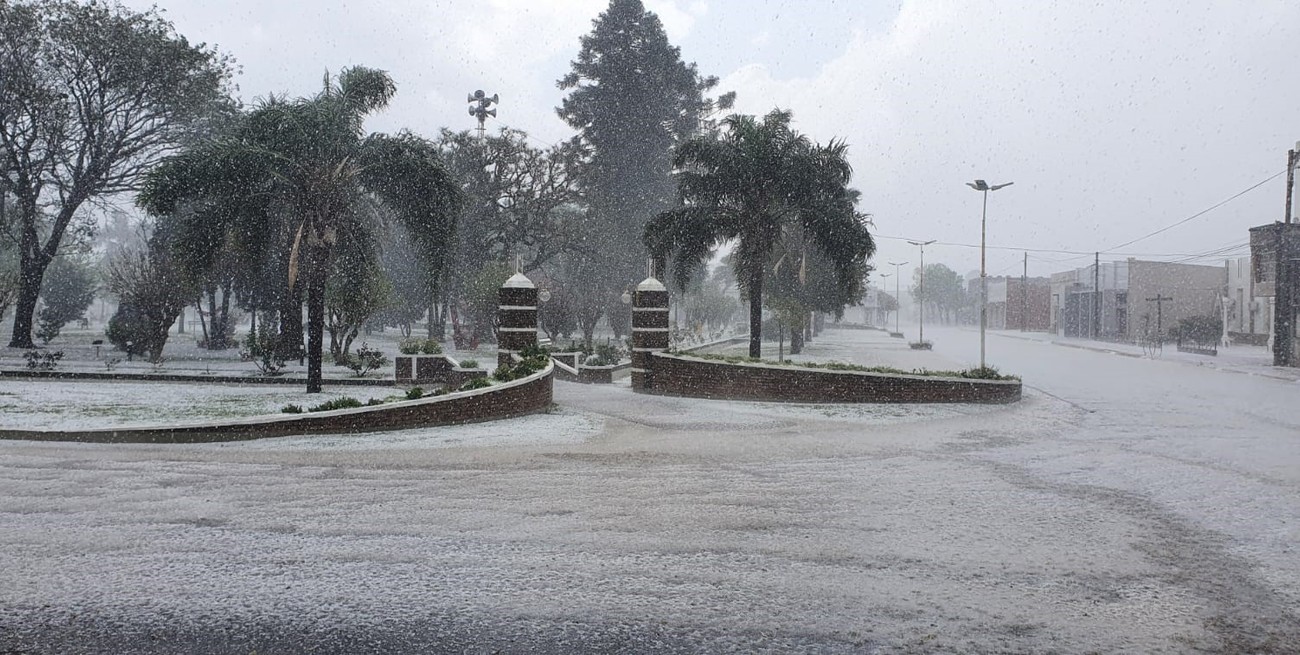 Video: tormenta de granizo en varias localidades santafesinas