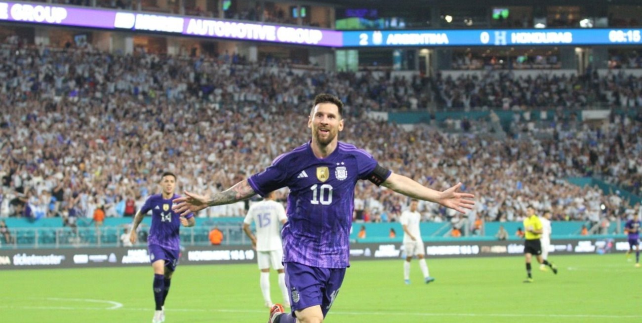 Argentina goleó a Honduras en Miami