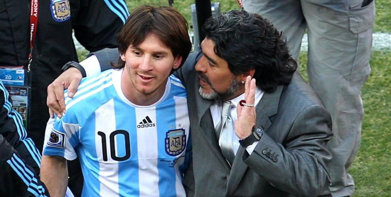 Lionel Messi por encima de Diego Maradona en un ránking inglés de los 100 mejores de la historia