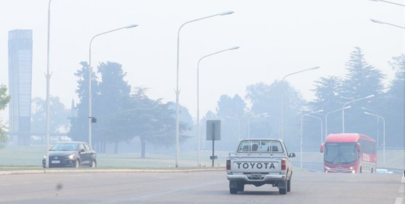 Túnel Subfluvial: visibilidad reducida por la presencia de humo
