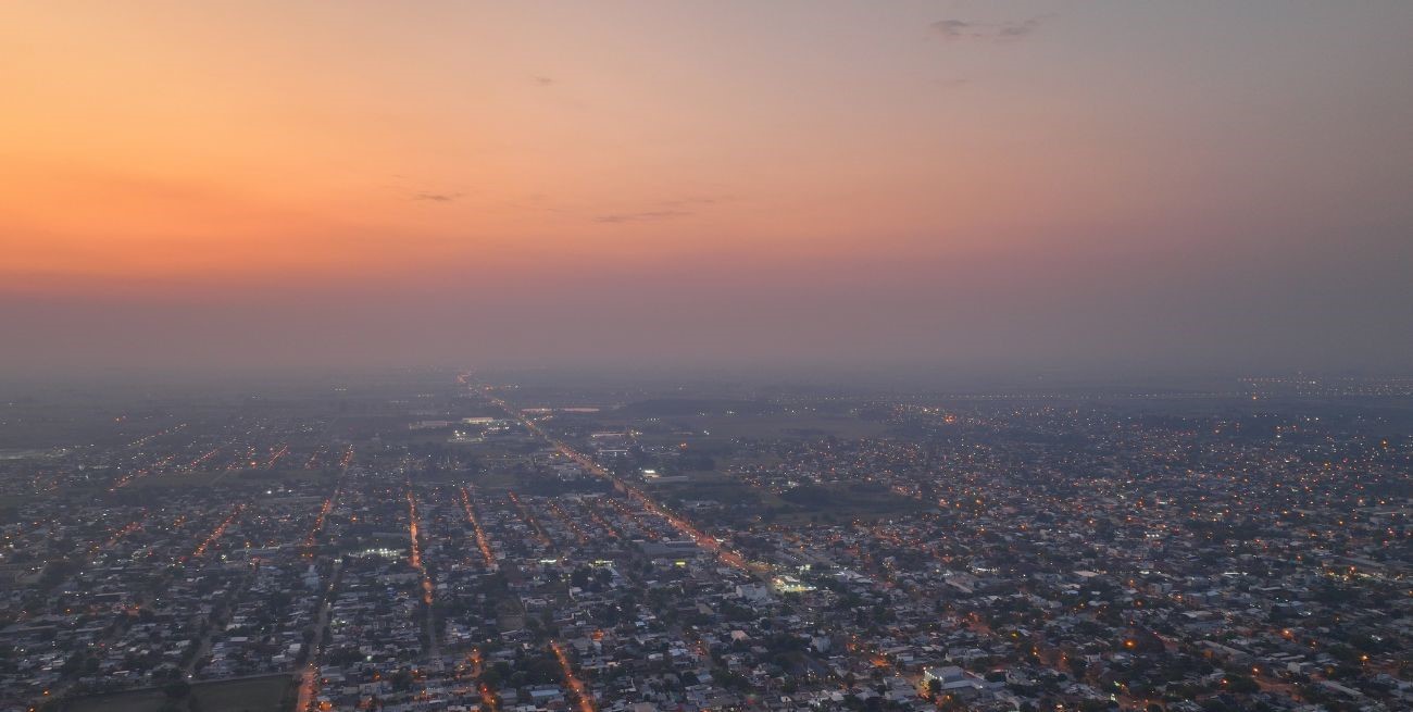 Viento y humo nuevamente este viernes en la ciudad de Santa Fe