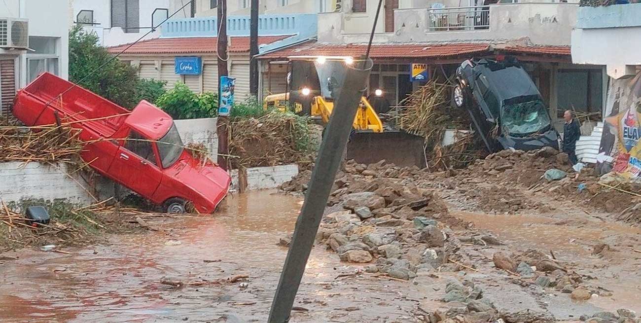 Un muerto tras la inundaciones en isla griega de Creta
