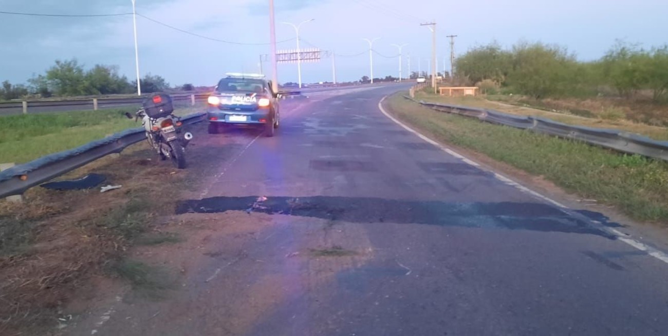 Derrape fatal en el acceso a la autopista Santa Fe-Rosario