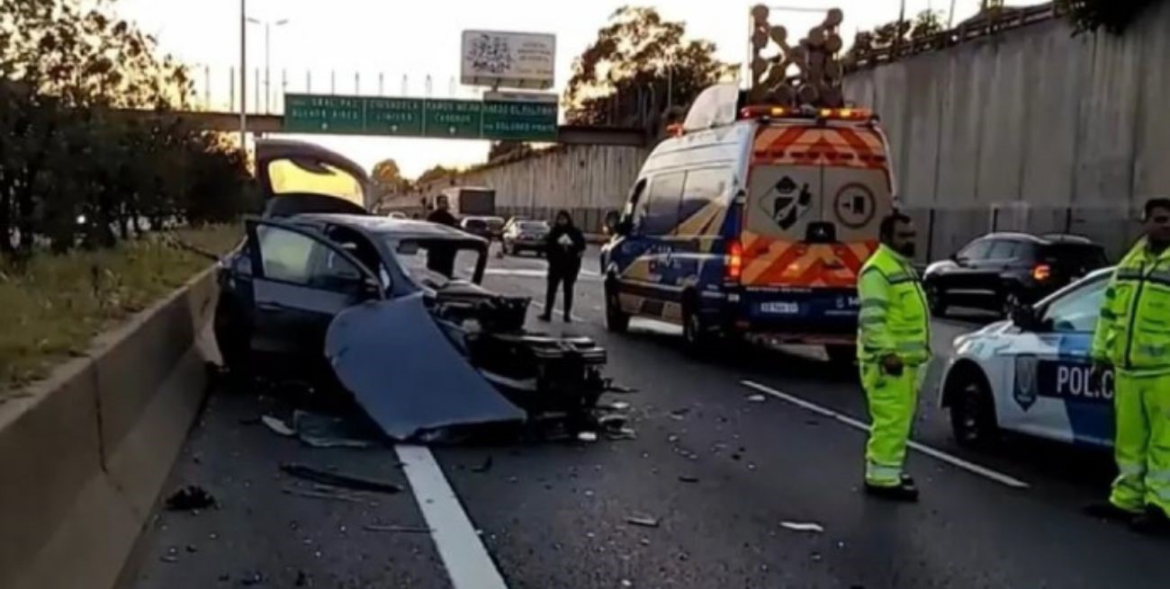Chocó y murió tras ir a contramano por el Acceso Oeste a la ciudad de Buenos Aires