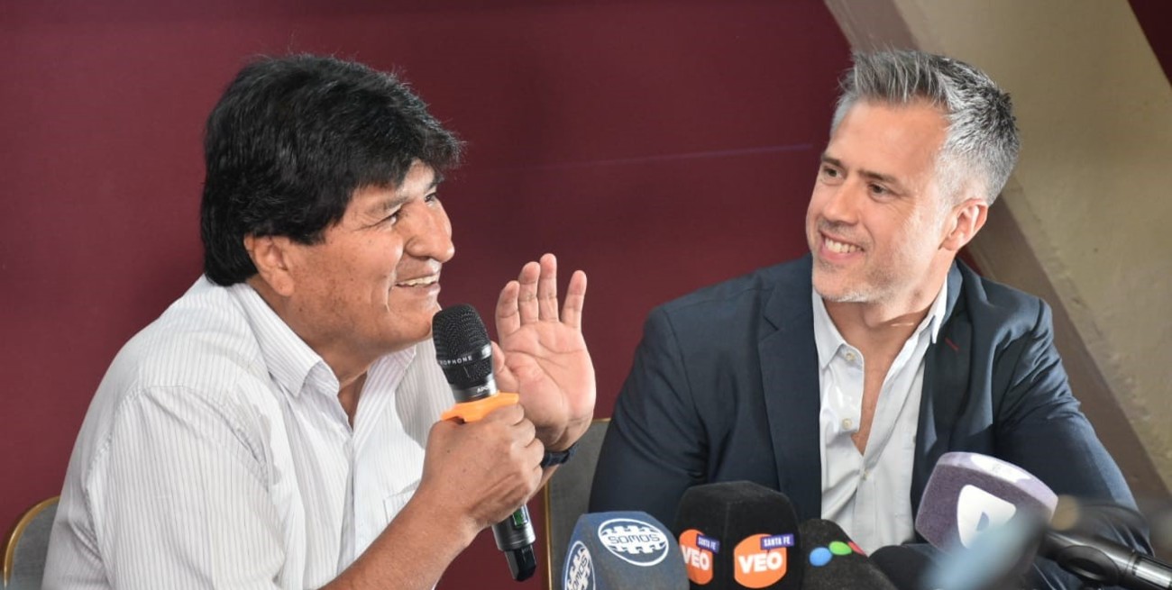 Evo Morales en Santa Fe