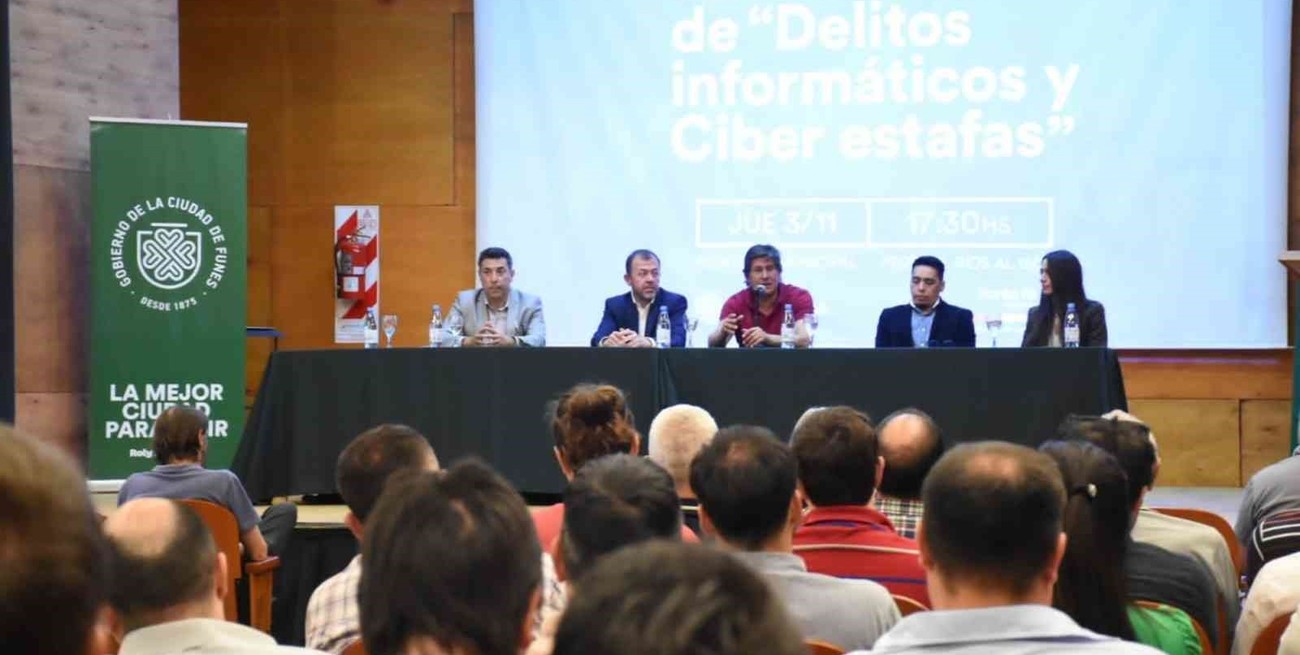 Lanzaron un taller sobre prevención de delitos informáticos y ciber estafas en Funes